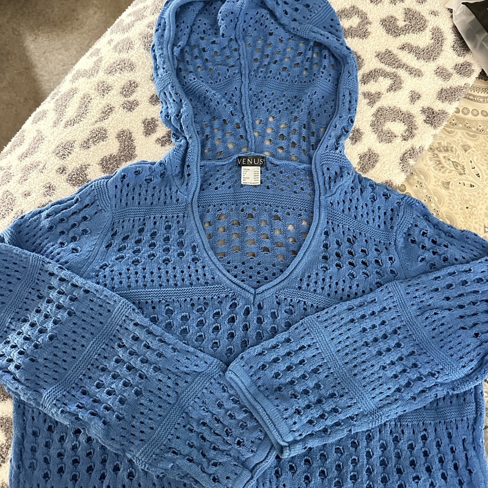VENUS Light Blue Knit Top